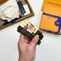 Louis Vuitton Unisex LV Duo 18MM Reversible Belt Monogram Canvas Recto Side Galet Gray Leather Verso (4)