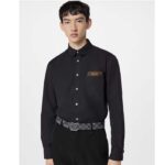 Louis Vuitton Unisex LV Initiales 40 MM Reversible Belt Onyx Black Calf Leather Damier Infini Canvas - immagine 8