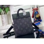 Louis Vuitton Unisex LV Nano Steamer Monogram Eclipse Coated Canvas Cowhide Leather - Image 5