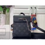 Louis Vuitton Unisex LV Nano Steamer Monogram Eclipse Coated Canvas Cowhide Leather - Image 4