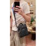 Louis Vuitton Unisex LV Nano Steamer Monogram Eclipse Coated Canvas Cowhide Leather - Image 15