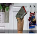 Louis Vuitton Unisex LV Pocket Organizer Khaki Green Vermillion Red Monogram Coated Canvas - immagine 4