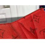 Louis Vuitton Unisex LV Pocket Organizer Khaki Green Vermillion Red Monogram Coated Canvas - immagine 9