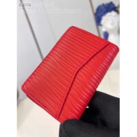 Louis Vuitton Unisex LV Pocket Organizer Vermillion Red Epi XL Grained Leather Cowhide (4)
