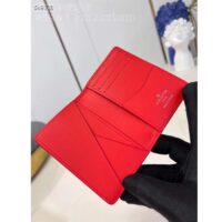 Louis Vuitton Unisex LV Pocket Organizer Vermillion Red Epi XL Grained Leather Cowhide (4)