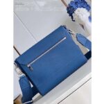 Louis Vuitton Unisex LV Takeoff Messenger Atlantic Blue Cowhide Leather Textile Lining - Bild 3