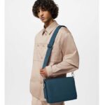 Louis Vuitton Unisex LV Takeoff Messenger Atlantic Blue Cowhide Leather Textile Lining - Bild 11