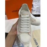 Louis Vuitton Unisex LV Time Out Sneaker White Monogram-Debossed Calf Leather - immagine 4