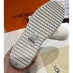 Louis Vuitton Unisex LV Time Out Sneaker White Monogram-Debossed Calf Leather - immagine 9