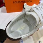 Louis Vuitton Unisex LV Time Out Sneaker White Monogram-Debossed Calf Leather - immagine 10