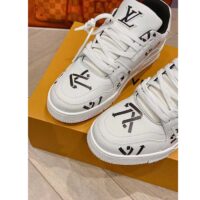 Louis Vuitton Unisex LV Trainer Sneaker Black Mix of Sustainable Materials (6)
