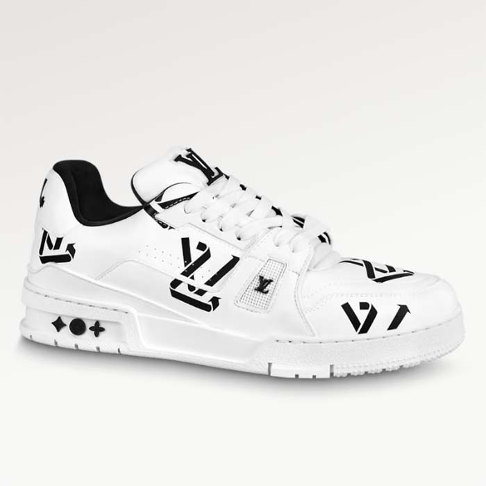 Louis Vuitton Unisex LV Trainer Sneaker Black Mix of Sustainable Materials