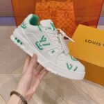 Louis Vuitton Unisex LV Trainer Sneaker Green Mix of Sustainable Materials - Image 9