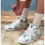 Louis Vuitton Unisex LV Trainer Sneaker Green Mix of Sustainable Materials - Image 11
