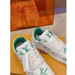 Louis Vuitton Unisex LV Trainer Sneaker Green Mix of Sustainable Materials - Image 8