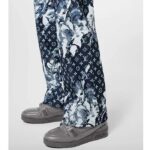 Louis Vuitton Unisex LV Trainer Sneaker Grey Calf Leather Rubber Outsole Monogram Flower – Image 13