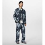 Louis Vuitton Unisex LV Trainer Sneaker Grey Calf Leather Rubber Outsole Monogram Flower – Image 12