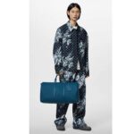 Louis Vuitton Unisex LV Trainer Sneaker Grey Calf Leather Rubber Outsole Monogram Flower – Image 11