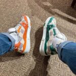 Louis Vuitton Unisex LV Trainer Sneaker Orange Damier Grained Calf Leather Rubber Monogram Flowers – Bild 14