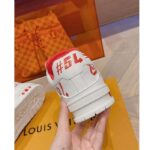 Louis Vuitton Unisex LV Trainer Sneaker Red Mix of Sustainable Materials - immagine 10