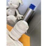 Louis Vuitton Unisex LV Trainer Sneaker White Calf Leather Rubber Outsole Monogram Flower - Bild 9