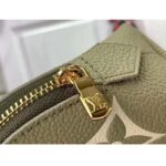 Louis Vuitton Unisex Pochette Cosmétique PM Kaki Fango Cream Monogram Empreinte Embossed Leather - Image 9