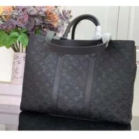 Louis Vuitton Unisex Sac Plat 24H Black Embossed Taurillon Monogram Cowhide Leather (9)