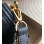 Louis Vuitton Women Dauphine MM Handbag Black Black Epi Grained Cowhide Leather - Image 8