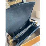 Louis Vuitton Women Dauphine MM Handbag Black Black Epi Grained Cowhide Leather - Image 9