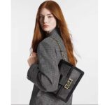 Louis Vuitton Women Dauphine MM Handbag Black Black Epi Grained Cowhide Leather - Image 12