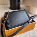 Louis Vuitton Women Dauphine MM Handbag Black Black Epi Grained Cowhide Leather - Image 3