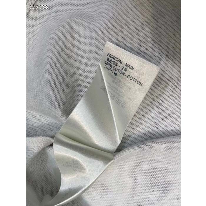 Louis Vuitton Women LV FLIGHT MODE 3D Mahina Monogram T-Shirt Cotton Navy White (11)