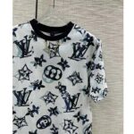 Louis Vuitton Men LV FLIGHT MODE 3D Mahina Monogram T-Shirt Cotton Navy White - Bild 4