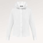 Louis Vuitton Women LV Fin Collar Shirt Cotton Optical White Regular Fit