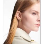 Louis Vuitton Women LV Iconic Pearls Earrings Metal Gold-Color Finish White Resin Pearls Enamel - Bild 8