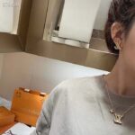 Louis Vuitton Women LV Iconic Pearls Necklace Pearl-Encrusted LV Initials Monogram Flower Charms – Image 7