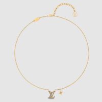 Louis Vuitton Women LV Iconic Pearls Necklace Pearl-Encrusted LV Initials Monogram Flower Charms (5)