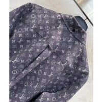 Louis Vuitton Women LV Monogram Cloud Shirt Silk Dark Grey Regular Fit (4)