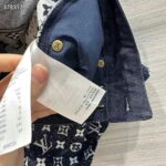 Louis Vuitton Women LV Monogram Denim Mini Shorts Cotton Navy - Image 10