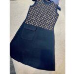 Louis Vuitton Women LV Monogram Jacquard Knit Dress Silk Polyamide Elastane Black Brown - Image 4
