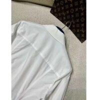 Louis Vuitton Women LV NIGHT Monogram Accent Shirt Cotton Polyamide Elastane Optical White (2)