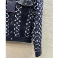 Louis Vuitton Women LV NIGHT Monogram Denim Jacket Cotton Navy (10)