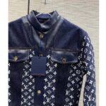 Louis Vuitton Men LV NIGHT Monogram Denim Jacket Cotton Navy – Bild 6
