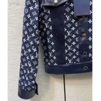 Louis Vuitton Women LV NIGHT Monogram Denim Jacket Cotton Navy (10)