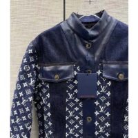 Louis Vuitton Women LV NIGHT Monogram Denim Jacket Cotton Navy (10)