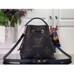 Louis Vuitton Women LV Néonoé BB Black Monogram Empreinte Grained Cowhide Leather Studs - Image 4