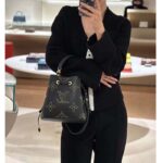 Louis Vuitton Women LV Néonoé BB Black Monogram Empreinte Grained Cowhide Leather Studs - Image 14