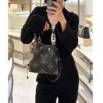 Louis Vuitton Women LV Néonoé BB Black Monogram Empreinte Grained Cowhide Leather Studs - Image 12