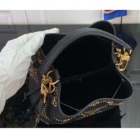 Louis Vuitton Women LV Néonoé BB Black Monogram Empreinte Grained Cowhide Leather Studs (9)