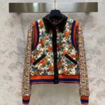 Louis Vuitton Women LV Reversible Mixed Floral Bomber Jacket Silk Multicolor Regular Fit - Imagen 2